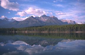 mountain hiking view